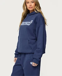 Edikted Women's Glitter Girl Hoodie