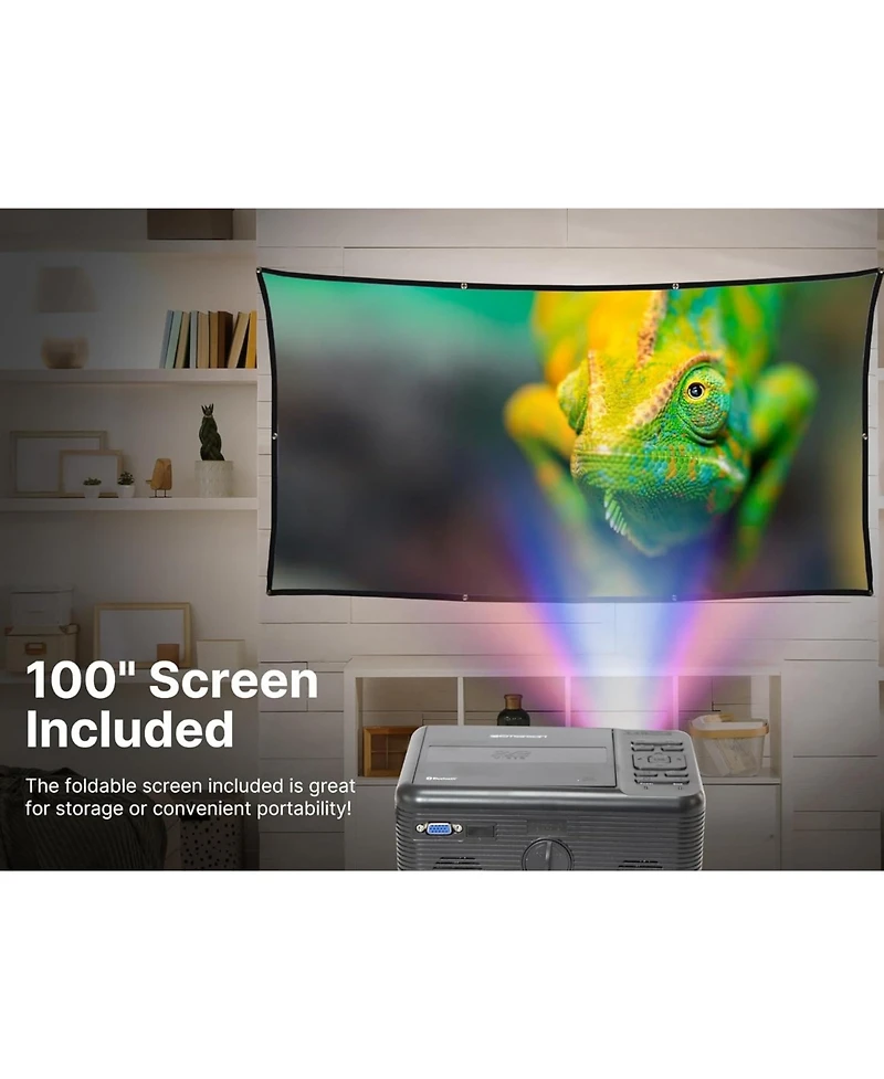 Emerson Evp-2501C 150" Home Theater Lcd Projector Combo with Built-In Dvd Player and Screen