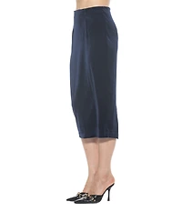 Alexia Admor Women's Jayden Solid Velvet Midi Skirt