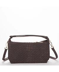 Susu Denva Denim Baguette Shoulder Bag for Women East West Handbag Buckle Detail Casual Chic Everyday Purse
