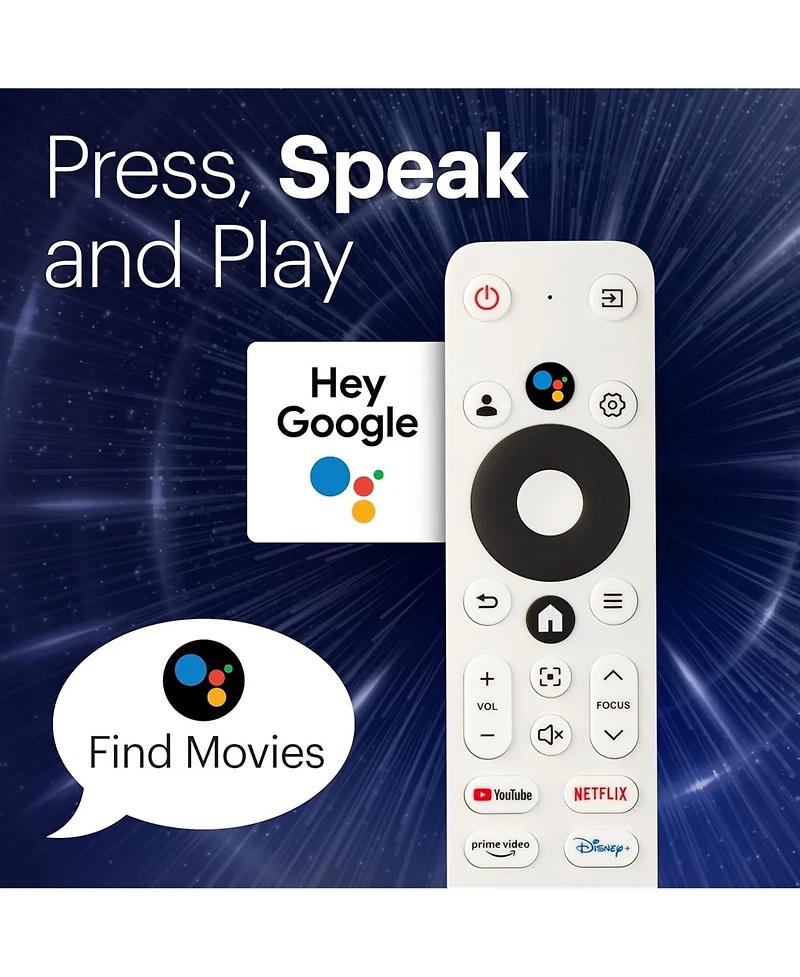 Kodak Flik X20 Smart Projector, 1080p Portable Projector with Google Tv Dongle Built-In (White)