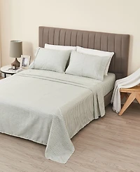 Linery and Co. Ultra-Soft Striped Brushed Microfiber Sheet Set - Stripe