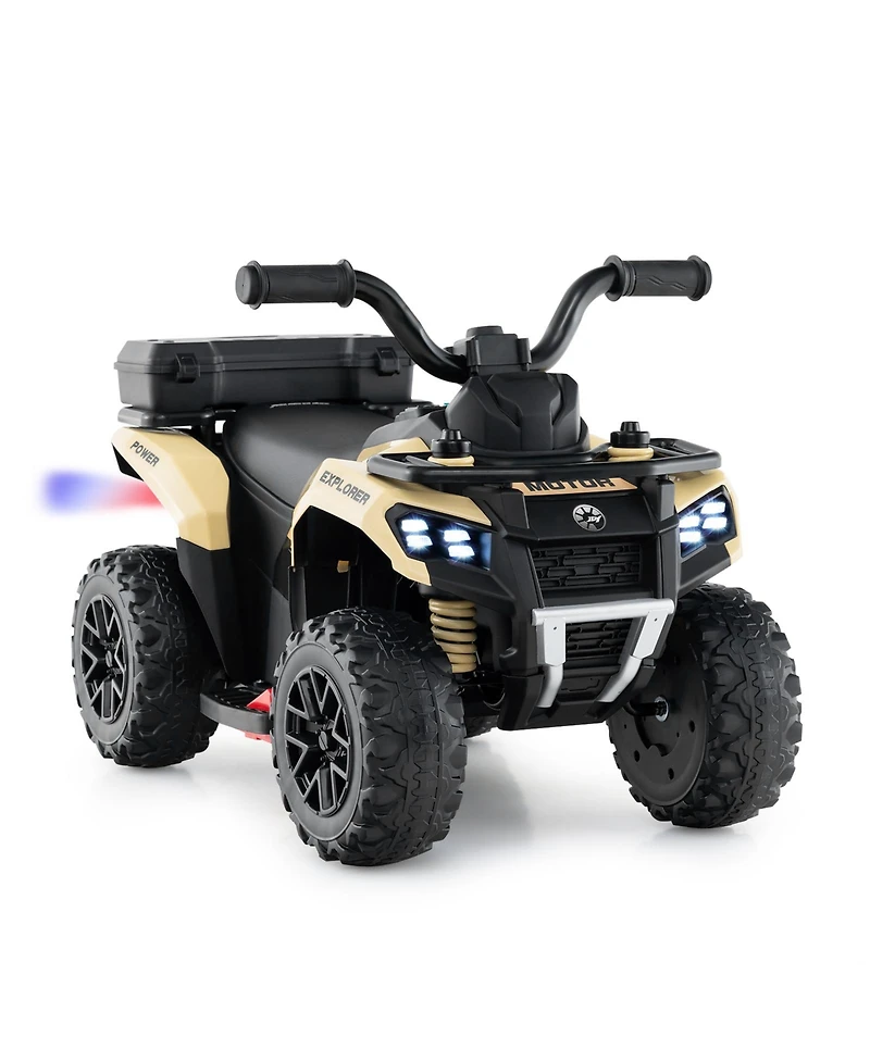 Hongge Kids Electric Atv Ride On Car With Music Spray Function And Storage Box