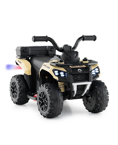 Hongge Kids Electric Atv Ride On Car With Music Spray Function And Storage Box