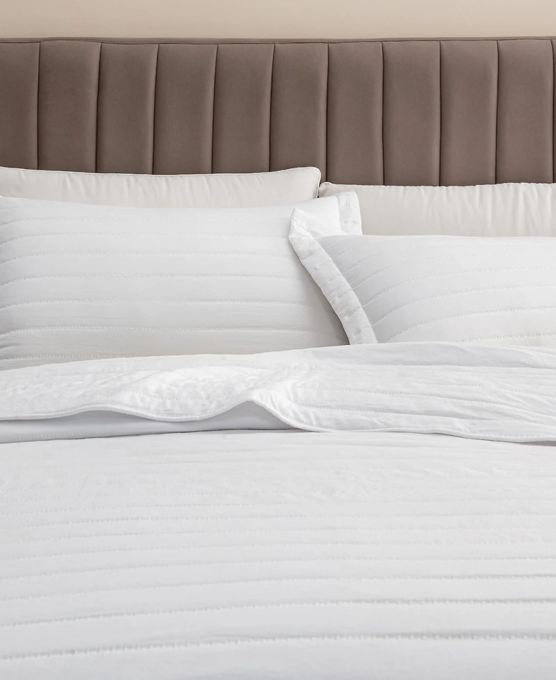 Linery & Co. Channel Stitch Microfiber Quilt Set With Shams
