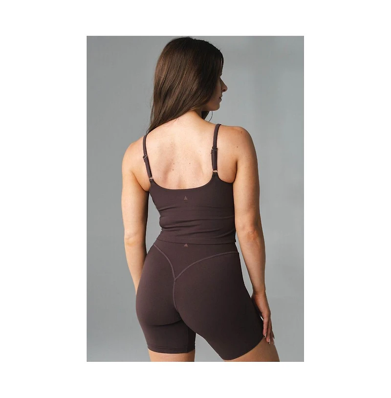 Vitality Women's Plus Sizes Cloud Ii Scoop Tank Top with Adjustable Straps and Built-In Bra