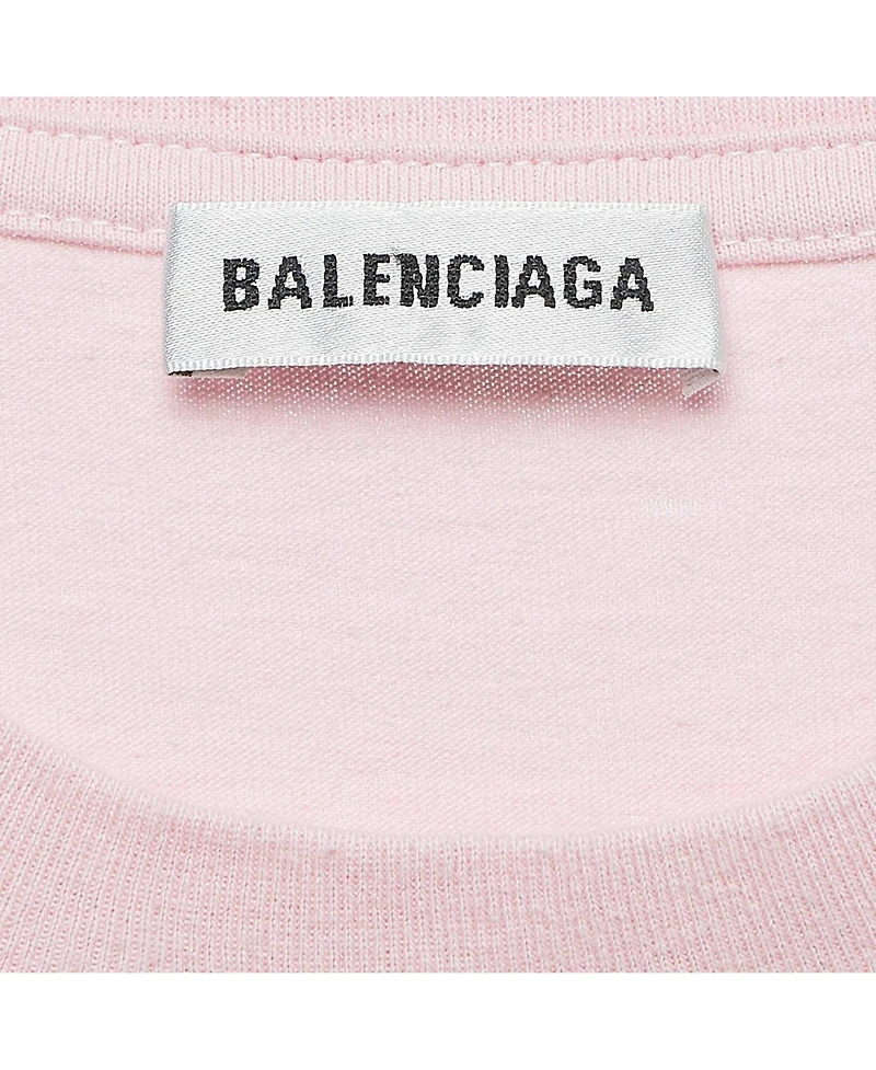 Pre-Owned Balenciaga Women's Logo Print Cotton Jersey T-Shirt