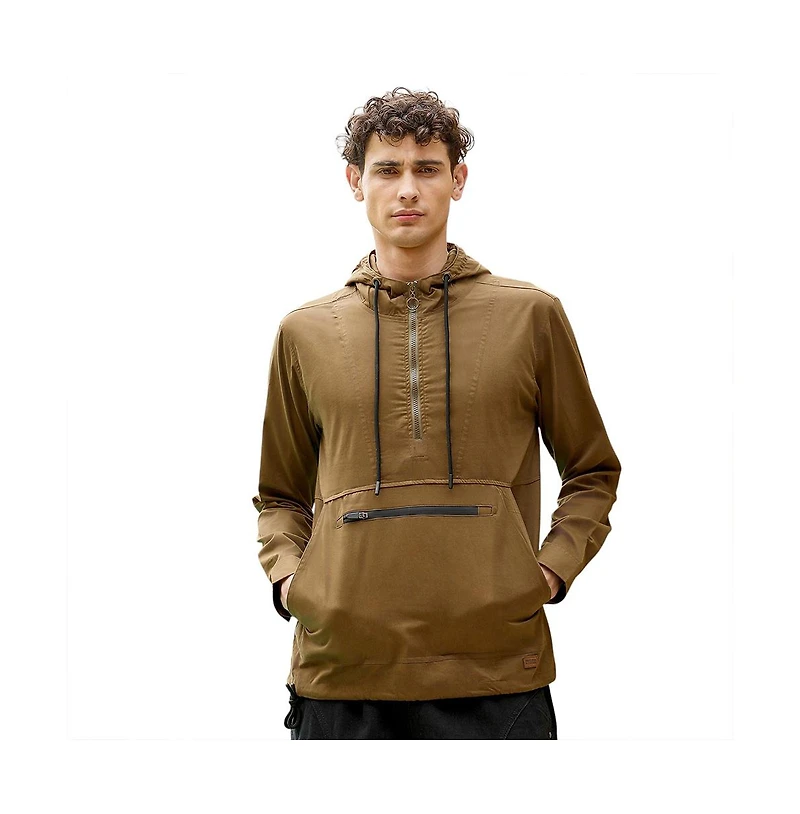 Campus Sutra Men's Olive Brown Utility-Hike Jacket