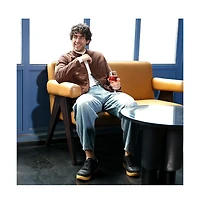 Campus Sutra Men's Chocolate Brown Corduroy Rider Jacket