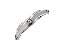 Peugeot Women's 37mm White Watch with Crystal Bezel Leather Band