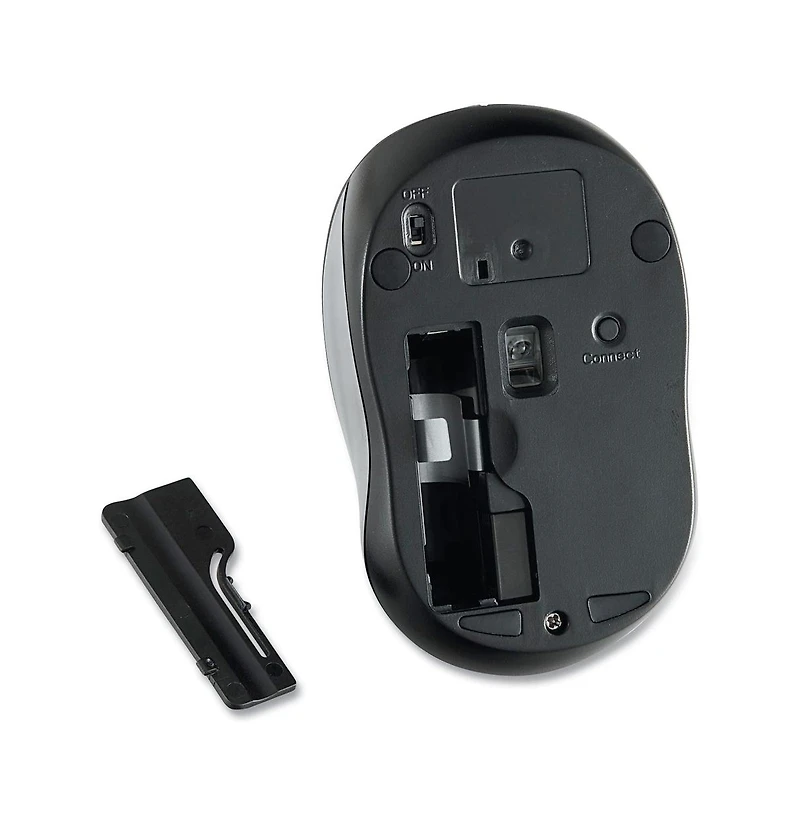 Verbatim 99769 2.4 GHz Frequency/32.8 ft Wireless Range Left/Right Hand Use Silent Wireless Blue Led Mouse - Graphite