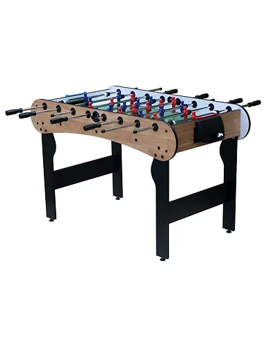 Rbied 5Ft 4 Pc Mdf Steel Rods Foldable Foosball Soccer Table Game