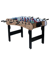 Rbied 5Ft 4 Pc Mdf Steel Rods Foldable Foosball Soccer Table Game