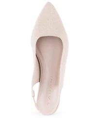 Tahari Women's Zurich Kitten Heel Slingback Pumps