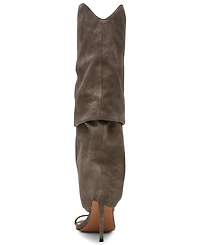Steve Madden Women's Ravine Cuffed Knee High Stiletto Heel Boots
