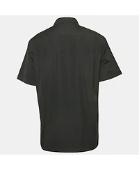 Pre-Owned Dolce & Gabbana Men's Black Cotton Short Sleeve Shirt