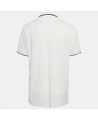 Pre-Owned Burberry Men's Cotton Tb Monogram Pique Polo T-Shirt