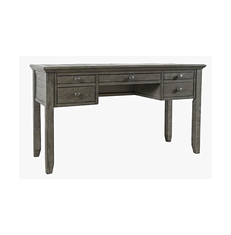 Jofran Rustic Shores Coastal Style Distressed Acacia Usb Charging Desk