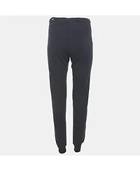 Pre-Owned Love Moschino Women's Love Applique Cotton Knit Sweat Pants