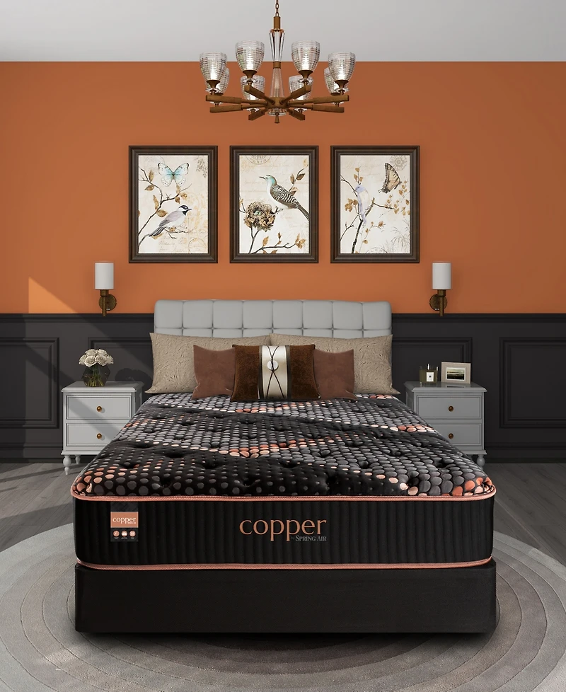 Spring Air Copper Hybrid Quilted 13.5" Medium Tight Top Mattress, Twin Xl