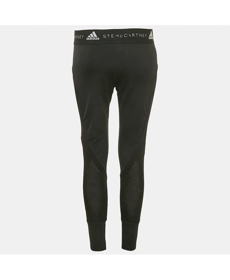 Pre-Owned Stella Mccartney Women's X Adidas Mesh Trim Jersey Leggings