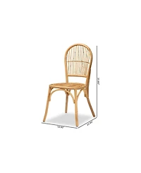 Furniture Wina 2-Pc. Rattan Bohemian Chair Set