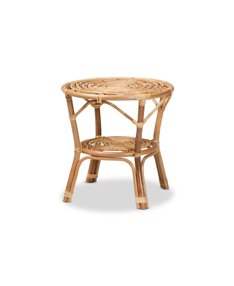 Baxton Studio Alleta 3-Pc. Rattan Bohemian Living Room Set