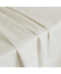 Awesome Home Fleece Textured Light Filtering Grommet Curtains Pair