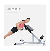 Artudatech Hyperextension Bench, 4-in-1 Roman Chair for Back & Core Training, 7-Level Adjustable, Home Gym Strength Trainer