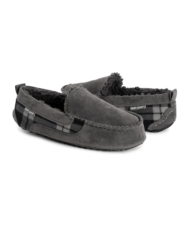 Muk Luks Men's Cable Cuff Cap, Ebony, One