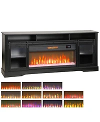 Homcom Modern Electric Fireplace Tv Sd for TVs Up to 80 Inches,