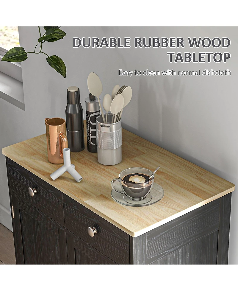 Homcom Buffet Cabinet, Bar Cabinet with 2 Drawers,