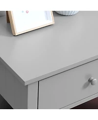 Homcom Nightsd Bedside Table End Table Organizer W/ Drawer Shelf