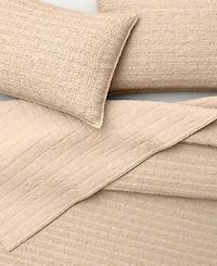 Linery & Co. 3-Pc. 100% Cotton Honeycomb Waffle Garment Washed Quilt Set