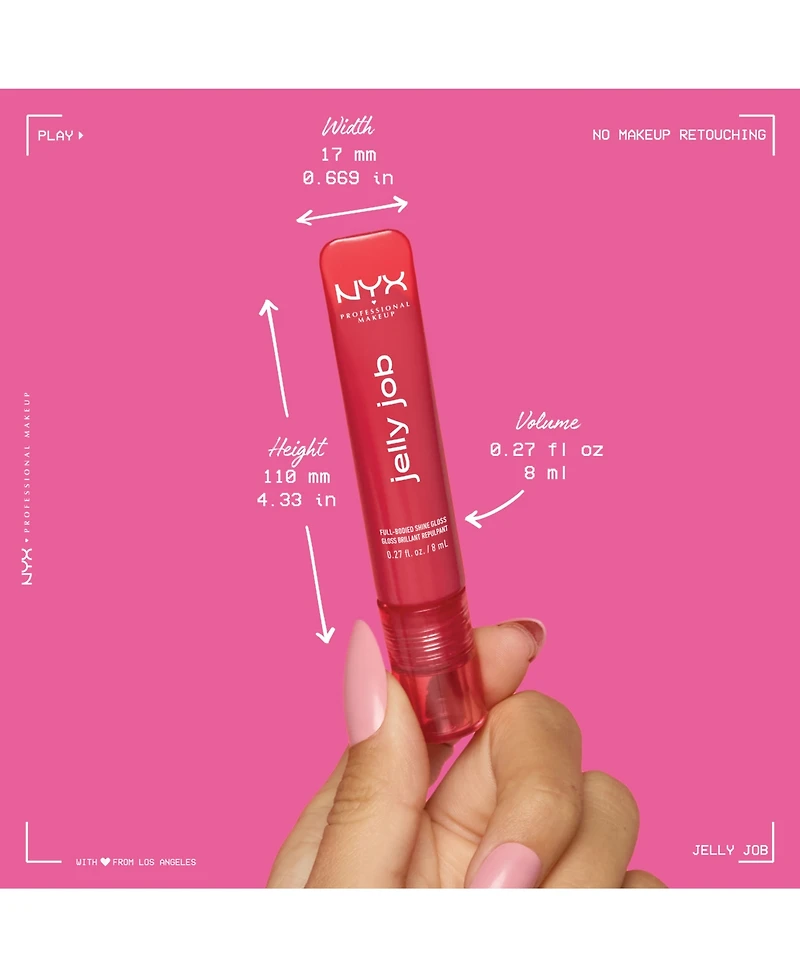 Nyx Professional Makeup Jelly Job Lip Gloss, 0.27 oz.