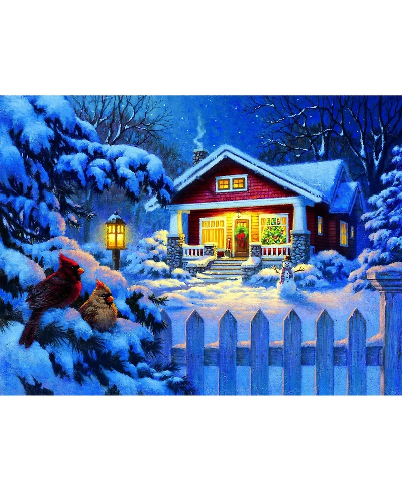 SunsOut Christmas Bungalow 1000 piece Jigsaw Puzzle for Adults Christmas