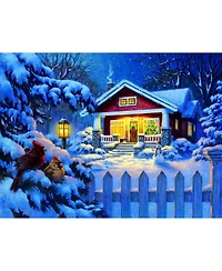 SunsOut Christmas Bungalow 1000 piece Jigsaw Puzzle for Adults Christmas