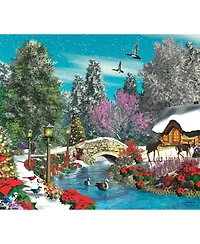 SunsOut Season's Beauty 300 piece Jigsaw Puzzle for Adults Christmas