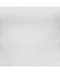 Pre-Owned Zimmermann Women's White Rib Knit Sleeveless Tie-Up Top