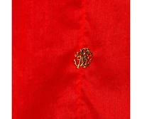 Pre-Owned Roberto Cavalli Women's Cotton Eyelet Lace Detail Blouse