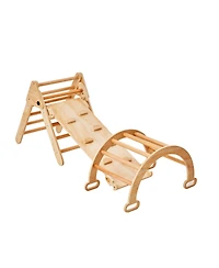 Hongge Pikler Triangle 5-in-1 Wooden Toddler Climbing Set Indoor Gym