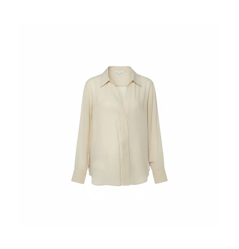 Pre-Owned Isabel Marant Women's Ecru Voile Button Front Rivera Shift Dress