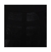 Pre-Owned Alexander Mcqueen Women's Patterned Silk Knit Midi Skirt