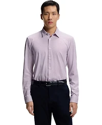 Boss by Hugo Men's Cotton Blend Slim-Fit Dress Shirt