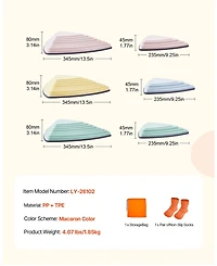 Hongge Balance Stepping Stones for Kids 6 Pcs Non-Slip Design