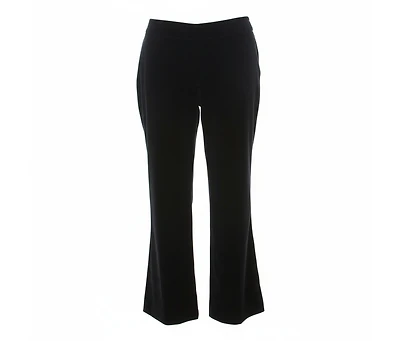 Pre-Owned Alexander Mcqueen Women's Silk Blend Velvet Wide Leg Trousers