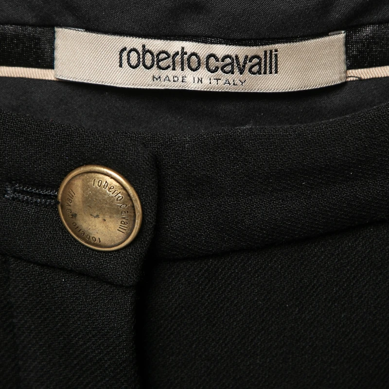 Pre-Owned Roberto Cavalli Women's Crepe Skinny Trousers