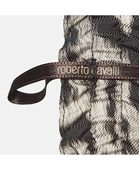 Pre-Owned Roberto Cavalli Women's Leopard Print Silk Drawstring Trousers