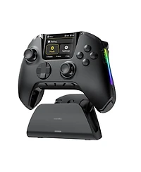 Manba One Wireless Gaming Controller with Interactive Screen for Switch, Switch 2, Pc, Android and iOS Charging Dock