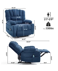 Sumyeg Massage Recliner Chair Sofa with Heating Vibration